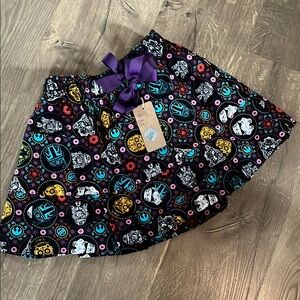 Colorful Star Wars Themed Skirt with Purple Bow